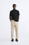 Striped cotton - linen trousers