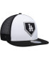 Фото #3 товара Men's White and Black Los Angeles Dodgers 2022 Clubhouse Trucker 9FIFTY Snapback Hat