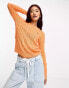 Фото #2 товара Polo Ralph Lauren icon logo cotton cable knit jumper in orange