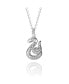 Womens Silver Flash Plated Nagini Snake Necklace, 18''