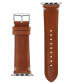 Фото #3 товара Men's Honey Brown Smooth Leather Band Compatible with 42/44/45/Ultra/Ultra 2 Apple Watch