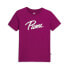 Фото #1 товара Puma Iridescent Logo Crew Neck Short Sleeve T-Shirt Womens Size L Casual Tops 6