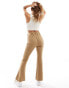 Фото #2 товара Vero Moda Petite jersey flare trouser in beige