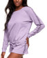 ფოტო #2 პროდუქტის Women's Alexia Sweatshirt & Short Loungewear Set