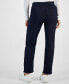 Women's Mid-Rise Pull-On Straight-Leg Denim Jeans, Created for Macy's