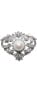 ფოტო #1 პროდუქტის Cultured Freshwater Pearl (12mm) & Cubic Zirconia Pin in Sterling Silver