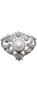 ფოტო #1 პროდუქტის Cultured Freshwater Pearl (12mm) & Cubic Zirconia Pin in Sterling Silver