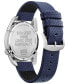 ფოტო #3 პროდუქტის Men's Spider-Man Blue Leather Strap Watch 42mm