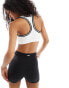 Фото #2 товара Nike Training Swoosh jersey light support sports bra in white