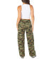 ფოტო #2 პროდუქტის Juniors' Wide-Leg Zippered Cargo Jeans