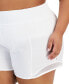 Plus Size Solid Elastic-Back Woven Running Shorts, Created for Macy's