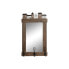 Фото #1 товара Настенное зеркало DKD Home Decor Отделка состаренная Стеклянный Металл Коричневый (40 x 9 x 68 cm)