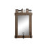 Wall mirror DKD Home Decor Aged finish Crystal Metal Brown (40 x 9 x 68 cm)