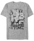 Фото #1 товара Men's Adventure Time Ink Group Short Sleeve T-shirt