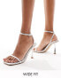 Фото #2 товара Simmi London Wide Fit Damira strappy barely there sandal in silver