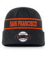 ფოტო #1 პროდუქტის Men's Black San Francisco Giants Cooperstown Collection Rewind Terra Cuffed Knit Hat