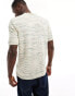 Фото #4 товара ASOS DESIGN knitted t-shirt in stone and green texture