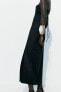 Фото #7 товара Платье миди из смесового льна ZARA