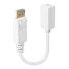 Разъем DisplayPort: DP(M) /Mini-DP(F) 0.15 м Белый Lindy - Мужской - Женский - фото #5