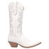 Фото #1 товара Dingo Out West Embroidered Snip Toe Cowboy Womens White Casual Boots DI920-100