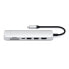Satechi Aluminum USB-C Slim Multi-Port 7 in 1 Adapter"Silber USB-C 7 in 1