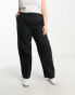 ASOS DESIGN Curve relaxed boyfriend trouser in black