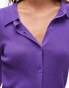 Фото #6 товара Topshop knitted fine gauge collar cardigan in purple