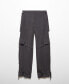 Фото #3 товара Women's Metallic Details Cargo Pants