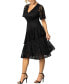Фото #3 товара Women's Lace Affair Tiered Cocktail Dress