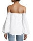 Фото #2 товара Theory Laureema 151654 off-the-shoulder cotton-blend poplin top sz 00