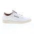 Фото #1 товара Reebok Club C 85 Vintage Mens Beige Leather Lifestyle Sneakers Shoes