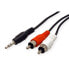 Фото #1 товара ROLINE 3.5mm/2x RCA (M) Cable 1.5 m - 3.5mm - Male - 2 x RCA - Male - 1.5 m - Black - Red - White