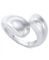 ფოტო #1 პროდუქტის Silver-Tone Bypass Ring, Created for Macy's