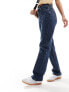 Фото #2 товара Weekday Rowe extra high waist regular fit straight leg jeans in sapphire blue
