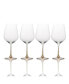 Фото #1 товара Gianna Ombre Amber Red Wine Glasses, Set of 4