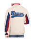 Фото #2 товара Men's Cream Atlanta Braves Rebound Cooperstown Collection Full-Zip Track Jacket