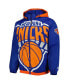 Фото #3 товара Men's Blue New York Knicks The Triple Double Full-Zip Hoodie Jacket