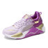 Фото #2 товара Puma RsX I Am Brave Lace Up Womens Purple Sneakers Casual Shoes 38868801