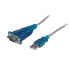 Фото #2 товара Адаптер USB к RS232 DB9 серого цвета Startech.com 0.43 м - USB 2.0 Type-A - DB-9 - Мужской - Мужской
