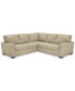 Фото #3 товара Ennia 2-Pc. Leather Sectional Sofa, Created for Macy's