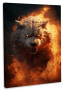 Leinwandbild Fire Wolf II