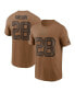 ფოტო #1 პროდუქტის Men's Jonathan Taylor Brown Distressed Indianapolis Colts 2023 Salute To Service Name and Number T-shirt