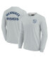 Фото #2 товара Men's and Women's Gray Milwaukee Brewers Super Soft Long Sleeve T-shirt