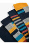 Фото #9 товара 4'lü Soket Çorap Seti Geometrik Desenli Çok Renkli