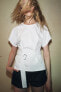 COTTON T-SHIRT WITH BELT