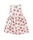 Infant Girl Cotton Dress and Cardigan 2pc Set, Cherries