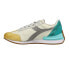 Diadora Equipe Mad Tennis Lace Up Mens Blue, Off White, Yellow Sneakers Casual