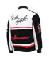 Men's Black, White Dale Earnhardt Twill Uniform Full-Snap Jacket