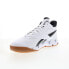 Reebok Zig Encore Mens White Synthetic Lace Up Lifestyle Sneakers Shoes