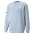 Puma Essential Logo Repeat Graphic Crew Neck Sweatshirt Mens Blue 67399079